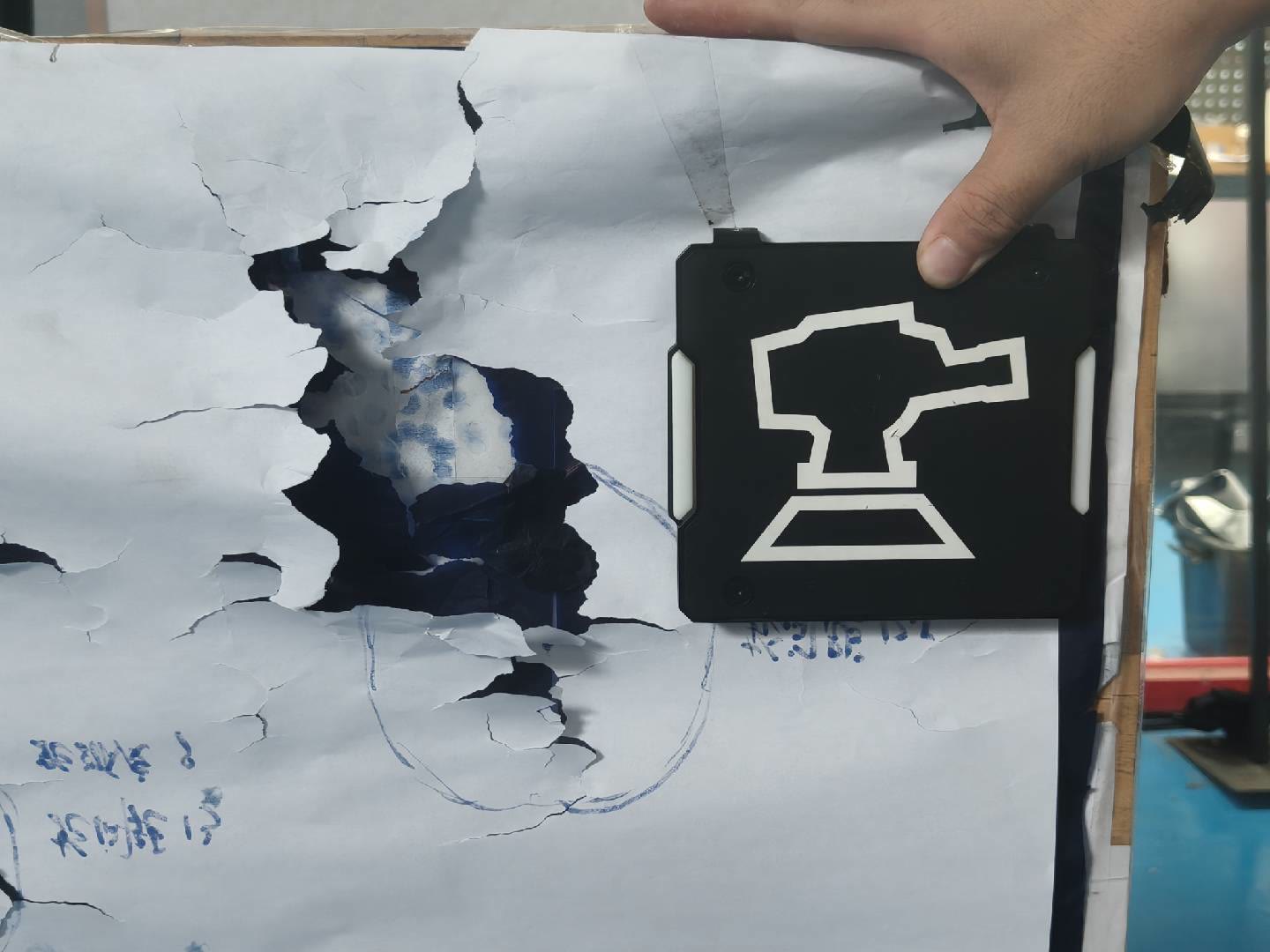 哨兵装甲板实机命中测试